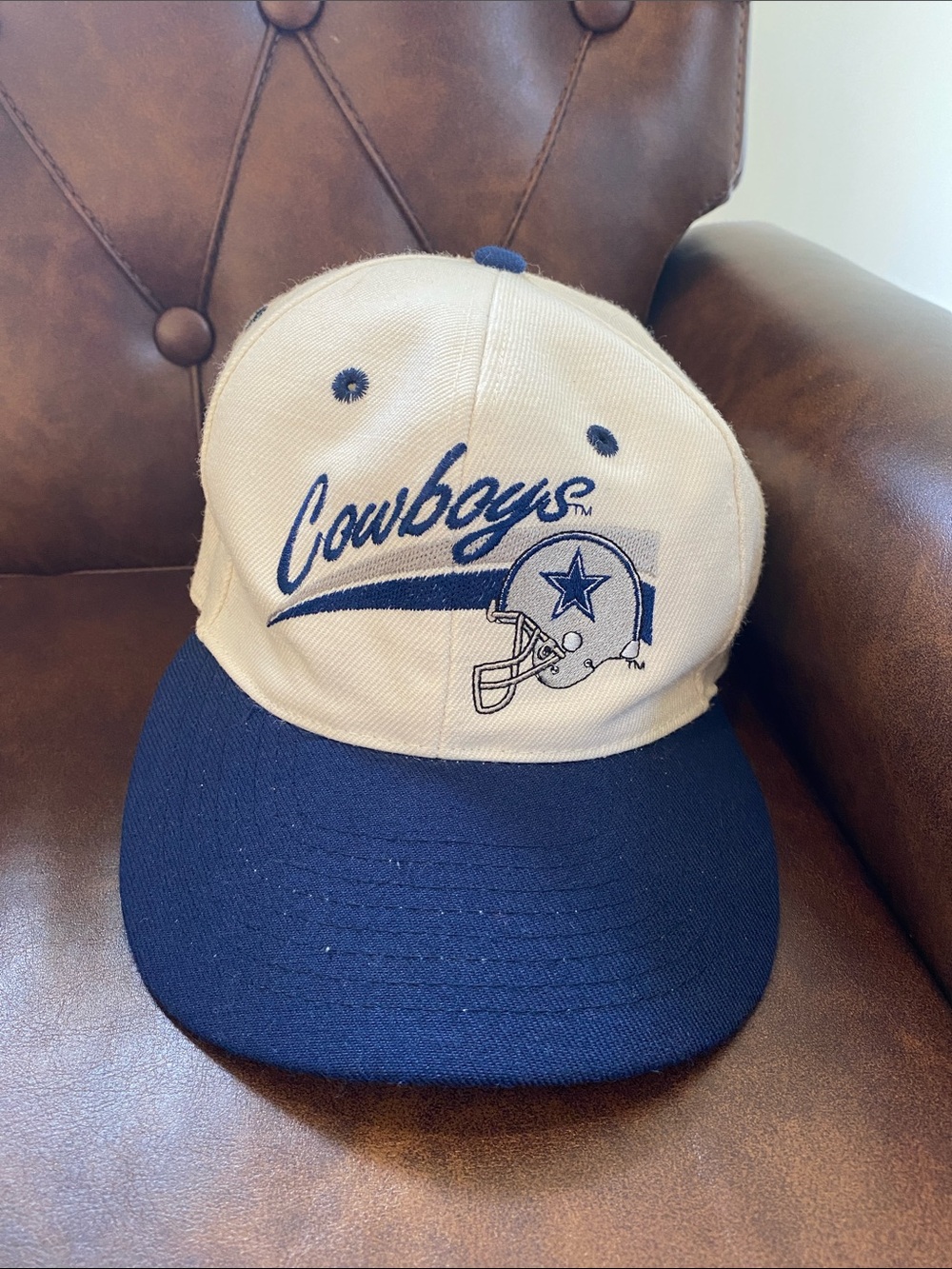 Dallas Cowboys Vintage Fitted NFL Hat Sz 7 3/8 Collectible 🏈